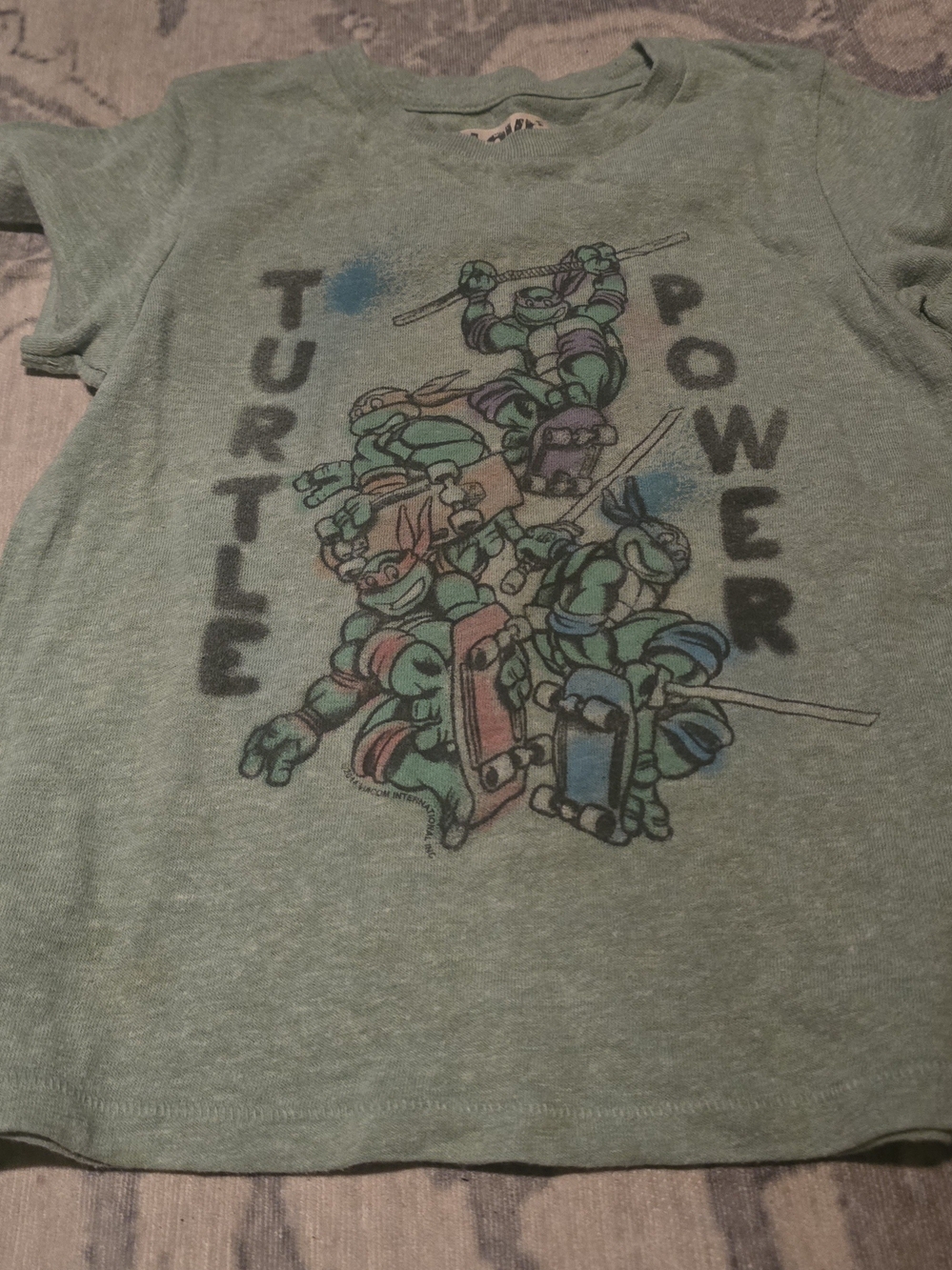 Love + Art Teenage Mutant Ninja Turtle Distressed T-shirt